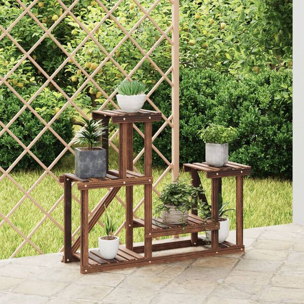 vidaXL Kwietnik, 90x25x73,5 cm, lite drewno jodłowe