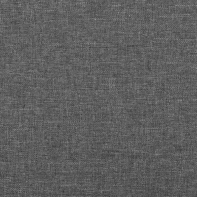 vidaXL Zagłówek uszak, ciemnoszary, 183x16x118/128 cm, tkanina