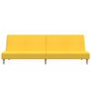 vidaXL 2-osobowa kanapa, ż&oacute;łta, tapicerowana tkaniną