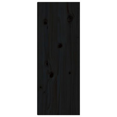 vidaXL Szafka ścienna, czarna, 30x30x80 cm, lite drewno sosnowe
