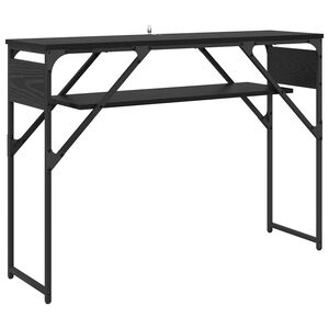 vidaXL StolikKonsolowy Czarny Dąb Drewno inżynieryjne 105x30x75cm