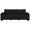 vidaXL Sofa 3-osobowa, czarna, 180 cm, tapicerowana tkaniną
