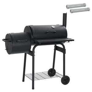 vidaXL Grill na świeżym powietrzu 103 x 60 x 113 cm Stal Czarny