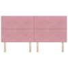 vidaXL Wezgłowie LED Ze LED Lights R&oacute;żowy 200 cm Poliester