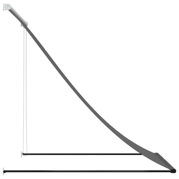 vidaXL Markiza zwijana, antracytowa, 150x150 cm, tkanina i stal