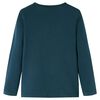 Koszulka dziecięca z długimi rękawami, ciemna zieleń, 128