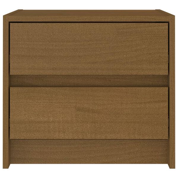 vidaXL Szafki nocne, 2 szt., miodowy brąz, drewno sosnowe