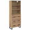 vidaXL Highboard 2 szt. Dąb rzemieślniczy 69,5 x 34 x 180 cm