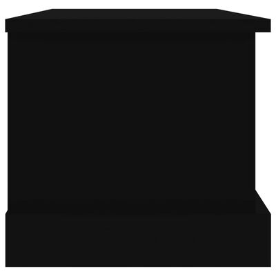 vidaXL Skrzynia, czarna, 50x30x28 cm, materiał drewnopochodny