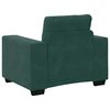 vidaXL Sofa 3 pcs Ciemna zieleń Tkanina lniana