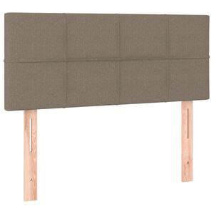 vidaXL Zagł&oacute;wek do ł&oacute;żka, taupe, 80x5x78/88 cm, tkanina