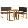 vidaXL Zestaw Bistro Ogrodowego 3 pcs Brązowy Lite Drewno Akacji