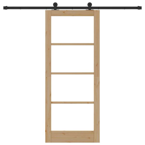 vidaXL Drzwi przesuwne ORKDAL Naturalny 83 x 202 cm