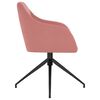 vidaXL Krzesła stołowe, 2 szt., r&oacute;żowe, obite aksamitem