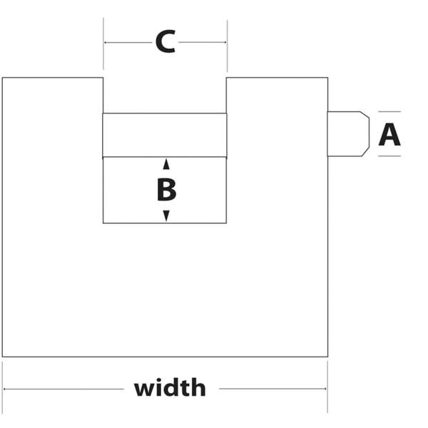 Master Lock Kł&oacute;dka zbrojona, stal, 80 mm, 680EURD
