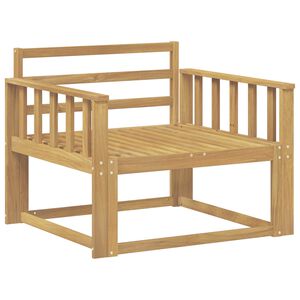 vidaXL Środkowa sofa ogrodowa Lite Drewno Akacji Biały