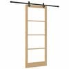 vidaXL Drzwi przesuwne Naturalny 93 x 232 cm