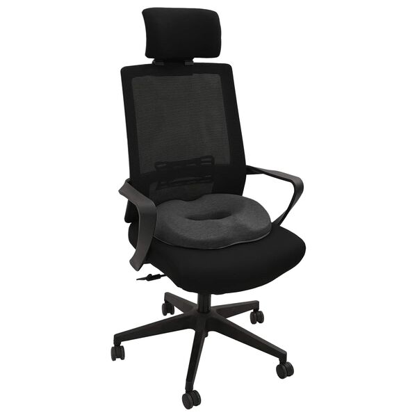 vidaXL Poduszka na siedzisko Ciemnoszary 42 x 36,5 x 8 cm