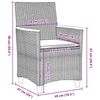 vidaXL Zestaw do jadalni w ogrodzie 7 pcs Czarny polirattan