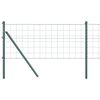vidaXL Euro Fence Ground Fix 50 x 0,6 m Stal pokryta PVC zielony