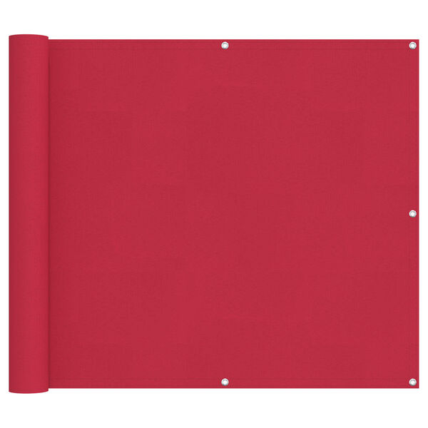 vidaXL Ekran balkonowy bordowy 90 x 200 cm Materiał Oxford