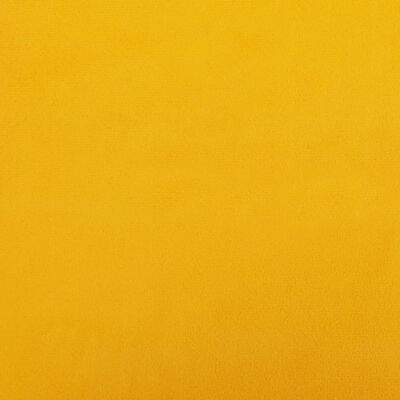 vidaXL Podnóżek, żółty, 78x56x32 cm, tapicerowany aksamitem