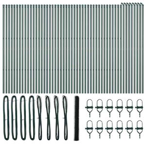 vidaXL Słupek ogrodzeniowy. Zielony