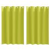 vidaXL Firany blackout z k&oacute;łkami 2 pcs Zielony 175 x 140 cm Poliester