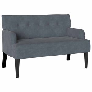 vidaXL Fotel Chesterfield Ciemnoszary 112 x 65,5 x 75 cm Aksamit