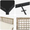 vidaXL Zestaw do jadalni w ogrodzie z poduszką 7 pcs Beżowy polirattan