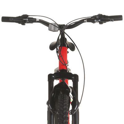 vidaXL Rower górski, 21 przerzutek, koła 26'', rama 42 cm, czerwony