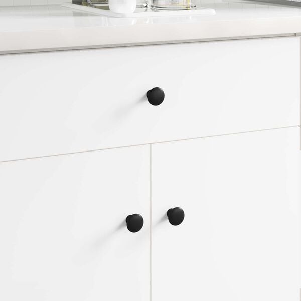 vidaXL Uchwyt 12 pcs Czarny &Oslash;30 mm Aluminium