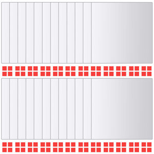 vidaXL Kafelki lustrzane, 24 szt., kwadratowe