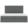 vidaXL Ł&oacute;żko z miejscem do przechowywania Ciemnoszary 180 x 200 cm