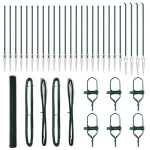 vidaXL Słupek ogrodzeniowy. Zielony 50 x 1,6 m (12 mm siatka)