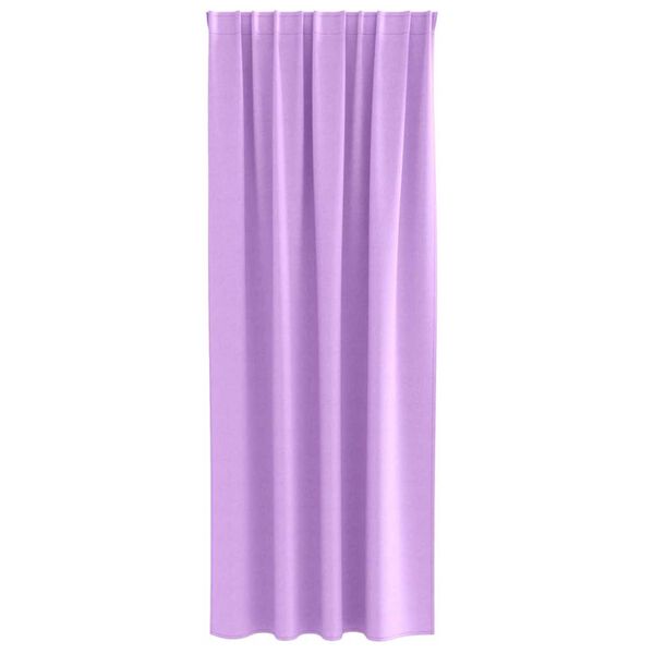vidaXL Firany blackout z k&oacute;łkami 2 pcs Fioletowy 245 x 140 cm