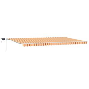 vidaXL Markiza wysuwana Ż&oacute;łty i pomarańczowy 600 &times; 300 cm