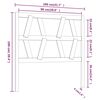 vidaXL Wezgłowie ł&oacute;żka, 106x4x100 cm, lite drewno sosnowe