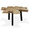 vidaXL Stolik kawowy z drewna tekowego, 80 x 70 x 38 cm