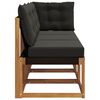 vidaXL Modułowa sofa na zewnątrz z poduszką 3 Sztuka Naturalny