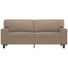 vidaXL 2-osobowa sofa, kolor cappuccino, 140 cm, sztuczna sk&oacute;ra