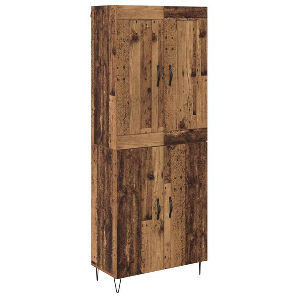 vidaXL Highboard Stare drewno 69,5 x 34 x 180 cm