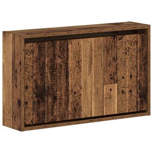 vidaXL Wisząca szafka na buty ZWOLLE 71 x 17 x 43 cm Stare drewno