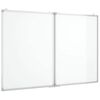 vidaXL Tablica magnetyczna, składana, 100x80x1,7 cm, aluminiowa