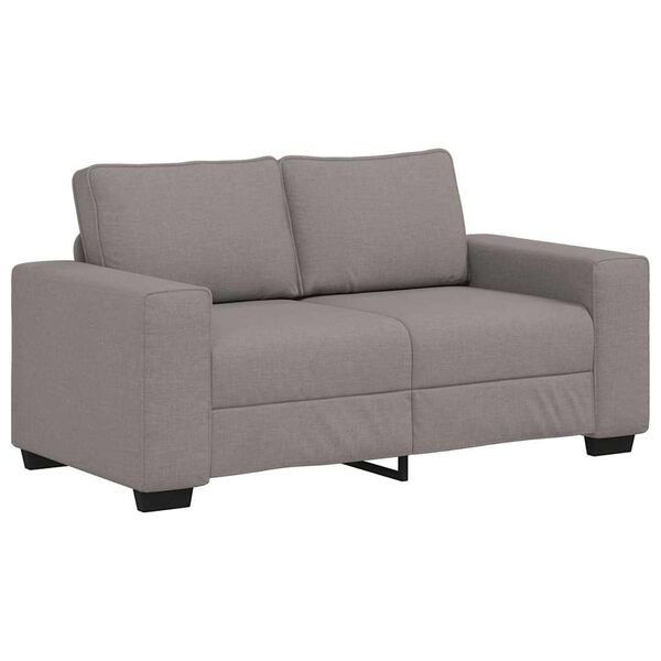 vidaXL Sofa 2-osobowa Taupe 160x77x82 cm Tkanina