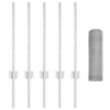 vidaXL Płot i Słup Srebrny 0,5 x 10 m Stal