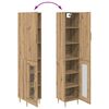 vidaXL Highboard 2 pcs Dąb rzemieślniczy Materiał drewnopochodny
