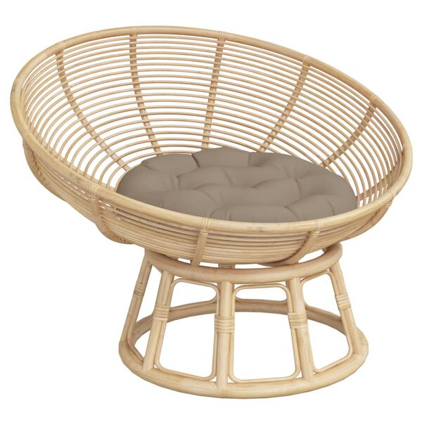 vidaXL Okrągła poduszka, kolor taupe, &Oslash; 60 x11 cm, tkanina Oxford