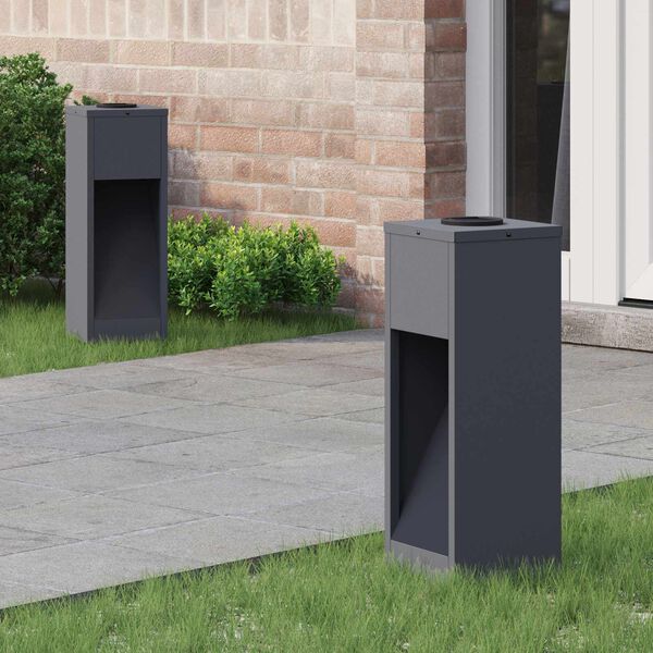 vidaXL Solarna Lampa LED na Ścieżkę 2 pcs Antracyt