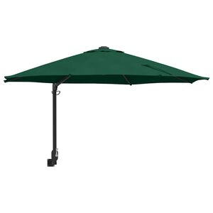 vidaXL Parasolka ogrodowa 248 x 248 x 148 cm Poliester i Stal zielony